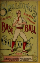 Cover of Spalding's base ball guide, and official league book for