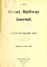 Cover of The Street railway journal