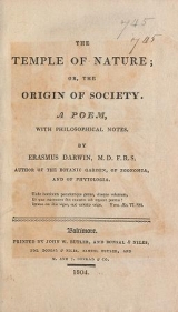 Cover of The temple of nature, or, The origin of society - a poem, with philosophical notes