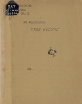 Cover of "Ten o'clock"