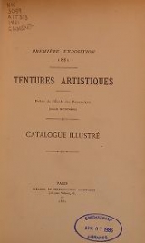 Cover of Tentures artistiques