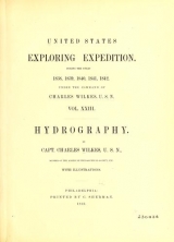 Cover of United States Exploring Expedition v.23 Hydrography (1861) [Text]