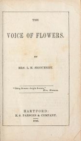 Cover of The voice of flowers