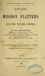 Cover of Voyage de la mission Flatters au pays des Touareg Azdjers