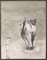 Cover of Walter Dalrymple Maitland Bell manuscript. journal of his safari in French Somaliland, 7 February 1924 to 2 June 1924