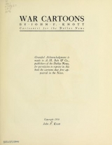 Cover of War cartoons