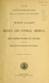 Cover of West coast of Mexico and Central America from the United States to Panama