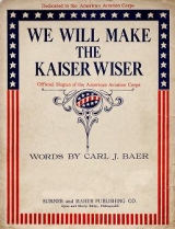 Cover of We will make the Kaiser wiser