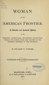 Cover of Woman on the American frontier