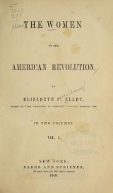 Cover of The women of the American Revolution