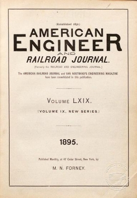 Cover of American engineer and railroad journal