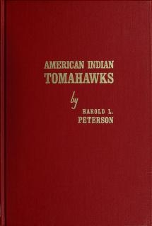 Cover of American Indian tomahawks