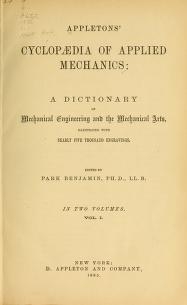 Cover of Appletons' cyclopaedia of applied mechanics