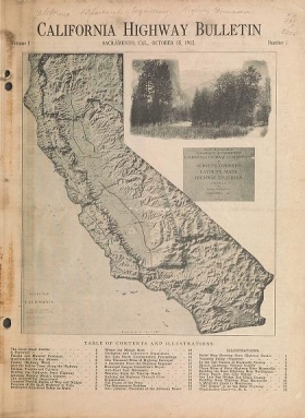 Cover of California highway bulletin