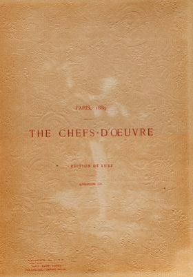 Cover of Chefs-d'oeuvre de l'Exposition universelle de Paris, 1889