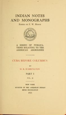 Cover of Cuba before Columbus 