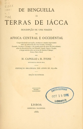 Cover of De Benguella ás terras de Iácca