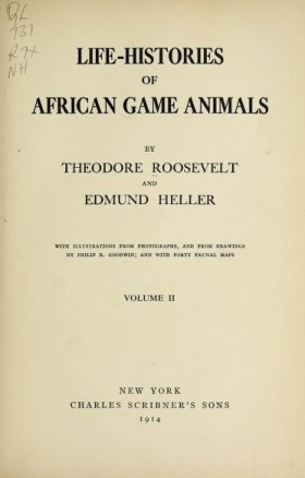 Cover of Life-histories of African game animals