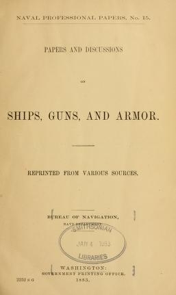 Cover of Naval professional papers