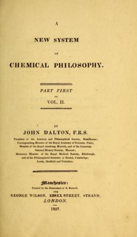 Cover of A new system of chemical philosophy