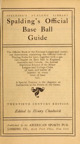 Cover of Spalding's base ball guide, and official league book