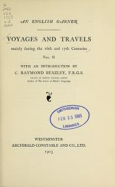 Cover of Voyages and travels mainly during the 16th and 17th centuries