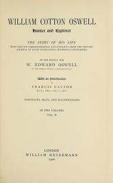 Cover of William Cotton Oswell, hunter and explorer