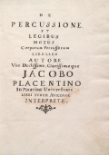 Cover of De percussione et legibus motus corporum percussorum libellus