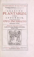 Cover of Marcelli Malpighii philosophi & medici Bononiensis, è Regia Societate, Anatome plantarum