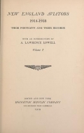 Cover of New England aviators 1914-1918