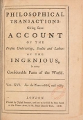 Cover of Philosophical transactions of the Royal Society of London