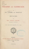 Cover of Volcanoes and earthquakes