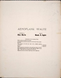 Cover of The aeroplane waltz