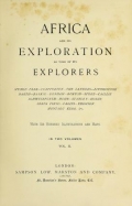 Cover of Africa and its exploration