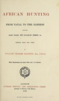 Cover of African hunting, from Natal to the Zambesi