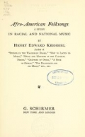 Cover of Afro-American folksongs