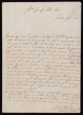 Cover of Alessandro Volta letter to Canon Gio. Francesco Fromond, dated Como, 31 July 1775