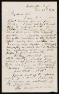 Cover of Alexander Graham Bell letter to L.T. Stanley, dated Washington, D.C., 29 February 1876