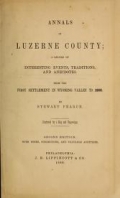 Cover of Annals of Luzerne County