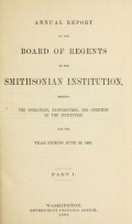 Cover of Annual report of the Board of Regents of the Smithsonian Institution
