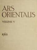 Cover of Ars orientalis; the arts of Islam and the East