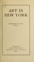 Cover of Art in New York 