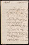 Cover of Benjamin Franklin letter to Lord Kames, dated London, 3 May 1760