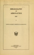 Cover of Bibliography of aeronautics