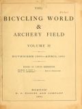 Cover of The bicycling world & archery field