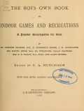 Cover of The boy's own book of indoor games and recreations