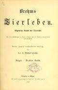 Cover of Brehms Tierleben allgemeine Kunde des Tierreichs - mit 1800 Abbildungen im Text, 9 Karten und 180 Tafeln in Farbendruck und Holzschnitt
