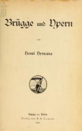 Cover of Brügge und Ypern
