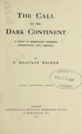 Cover of The call of the dark continent