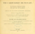Cover of The car-builder's dictionary